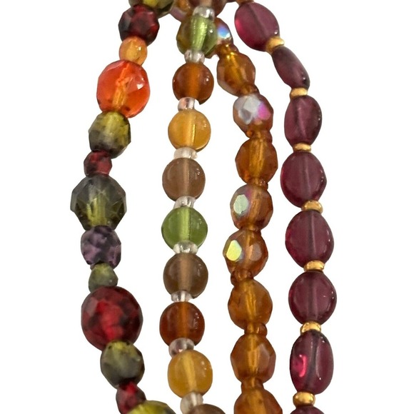 Joan Rivers Czech Glass Beaded Necklace 22" 4 Strand Multicolored NWT Jewelry - Picture 6 of 10